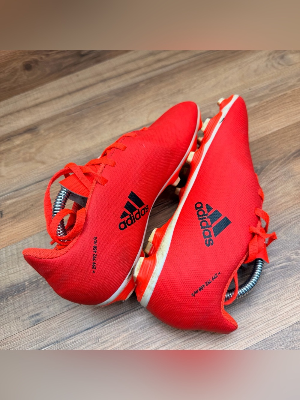 adidas kid size 3.5 Bright Red Athletic Sneaker - Picture 5 of 9